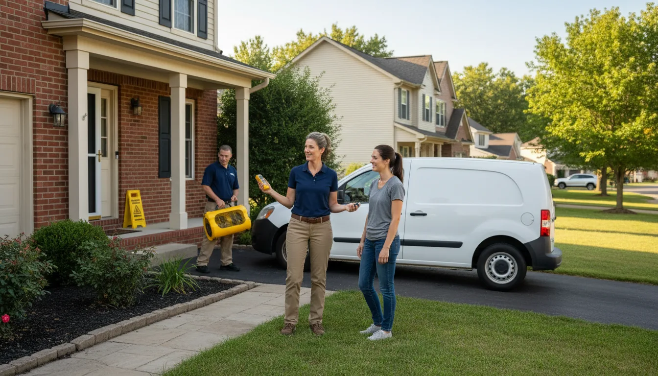 Residential water damage restoration in Dekalb, IL